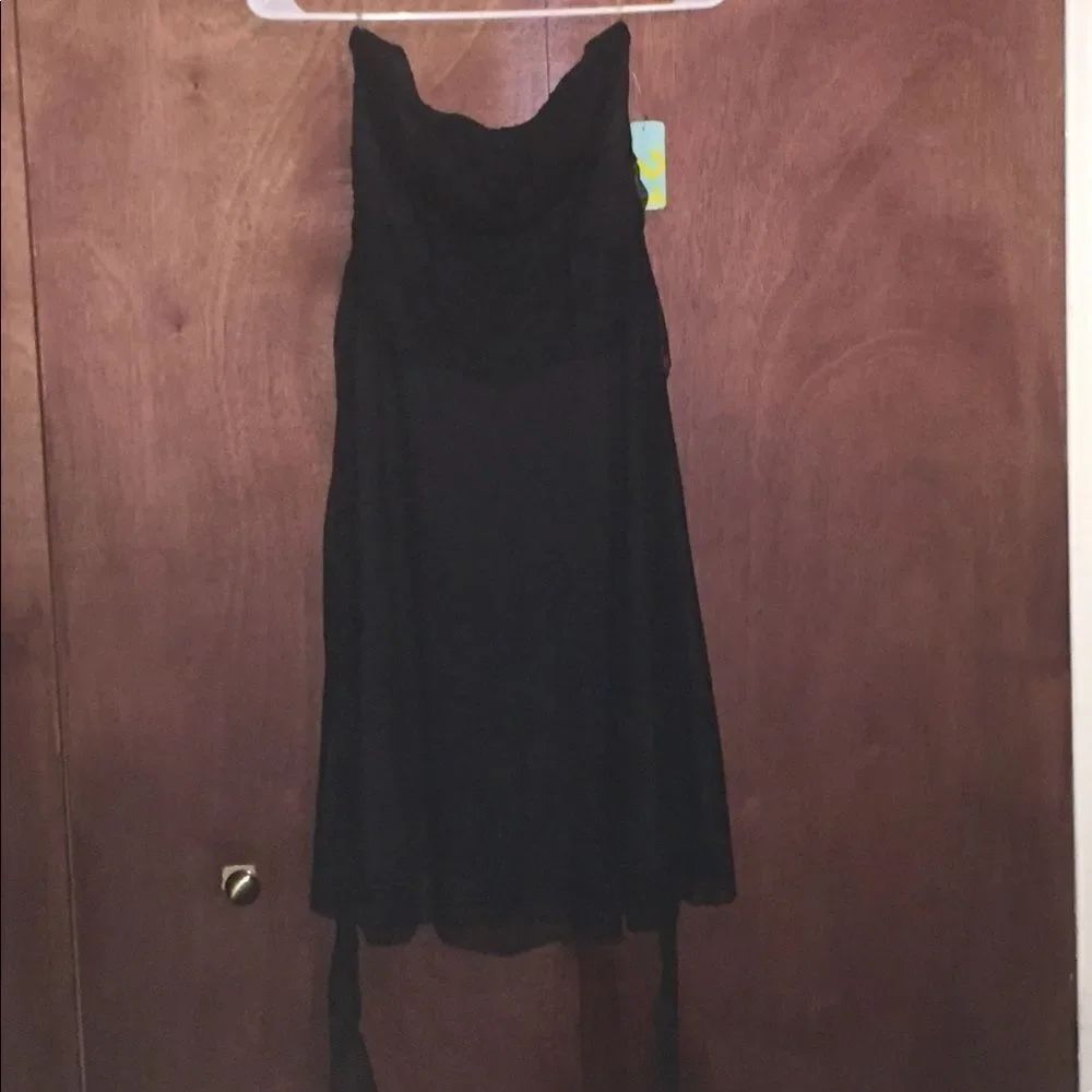 NWT Black forever 21 strapless dress
